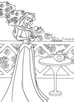 kolorowanki Śpiąca królewna Aurora, obrazek Disney dla dzieci do wydrukowania i  do pokolorowania kredkami numer  20